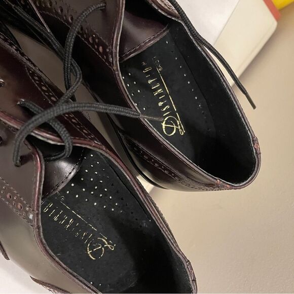 NIB Men's Vintage Wingtip Oxford Dress Shoes Dark Brown - US 7.5 - Picture 6 of 10